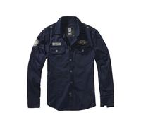 Brandit Luis Vintage, chemise 4XL Bleu Foncé Bleu Foncé