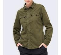 Brandit Chemise Manches Longues Vintage Pour Femmes Été Militaire Élégant Olive