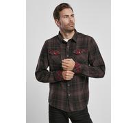 Brandit Chemise marron / moka / rouge / noir, Taille XL