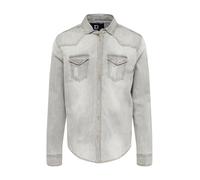 Brandit Chemise Riley Denim manches longues gris denim – Homme Taille 3XL