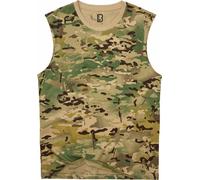 Brandit Chemise sans manches, Vert/Noir, Taille 4XL