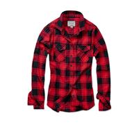 Brandit Chemise en flanelle Amy Manches longues Femme Rouge/Noir Taille XL