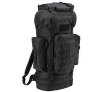 Brandit Combat Sac À Dos 66L MOLLE Randonnée Chasse Bundeswehr Militaire Noir