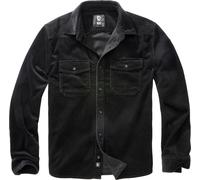 Brandit Corduroy Classic, chemise M Noir Noir