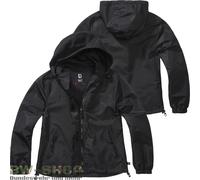Brandit Veste Summer Windbreaker Frontzip Femme Noir XS