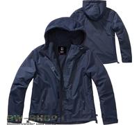 BRANDIT COUPE-VENT FERMETURE ÉCLAIR FEMMES DOUBLÉE VESTE DE PLUIE VESTE...
