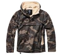 Brandit Coupe-Vent Sherpa Veste Zippé Sacoche Poitrine Insert Fourrure En Capot