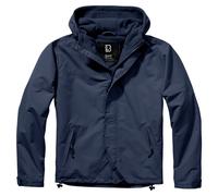 Brandit Coupe-Vent Zip Frontal Homme Encapuchonné Hydrofuge Veste Outdoor Navy