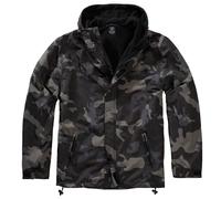Brandit Coupe-Vent Zip Frontal Polyester Homme Hydrofuge Extérieur Dark Camo