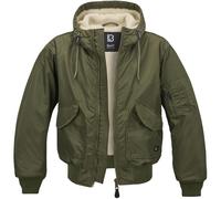 Brandit CWU Encapuchonné Veste Voyage en avion Bombardier L'hiver Teddy Olive