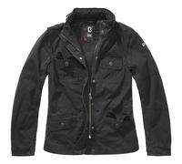 Brandit Dames Bretagne Domaine Veste Chauffer Randonnée Femmes Coton Parka Noir