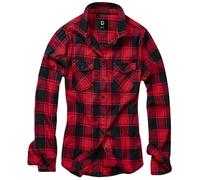 Brandit Women Amy Flannel Shirt Long S, color: red/black, size: L