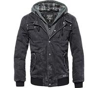 Brandit Veste mi-saison Dayton homme anthracite 100% coton Coupe standard