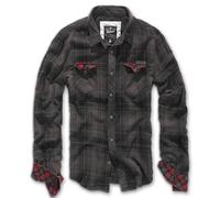 Brandit Check Duncan Long Sleeve Shirt Noir 6XL Homme