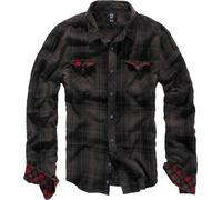 Brandit Chemise Duncan à carreaux à manches longues Noir 2XL Homme