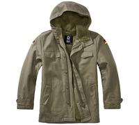 Brandit Enfants BW Parka Encapuchonné Doublure Chauffer Randonnée Veste Olive