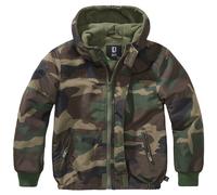 Brandit Enfants Coupe-vent Fermeture À Glissière Avant Blouson Woodland Camo