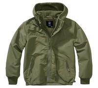 Brandit Enfants Coupe-vent Fermeture À Glissière Avant Imperméable Blouson Olive