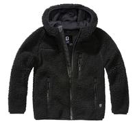 Brandit Enfants Teddyfleece Veste À Capuche Chauffer Polaire En Peluche Noir
