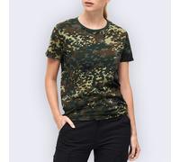 Brandit Femme T-Shirt Militaire Randonnée Été Streetwear Sportive Flecktarn Camo