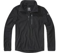 Brandit Pull polaire Troyer demi-zip noir Taille 4XL Homme