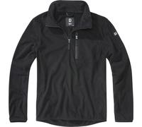 Brandit Fleece Pull demi-zip, noir, Taille 6XL