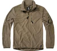 Brandit Fleece Ripstop Pull demi-zip, olive, Taille 3XL