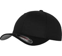 Brandit Flexfit Wooly Combed Cap, noir/gris, Taille S/M