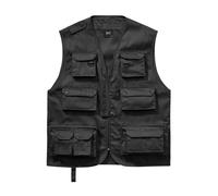 Brandit Gilet Chasse Tactique Outdoor 6 Poches Noir Olive Beige