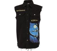Brandit Gilet 'Iron Maiden FOTD' bleu / jaune / gris / noir, Taille 6XL