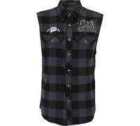 Brandit Gilet 'Ozzy' gris foncé / vert pastel / noir / blanc cassé, Taille XXXL