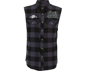 Brandit Gilet 'Ozzy' gris foncé / vert pastel / noir / blanc cassé, Taille XXXL