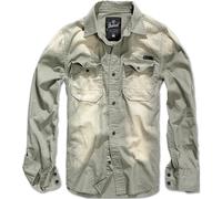 Brandit Chemise 'Hardee' beige / olive, Taille S