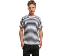Brandit Haut Manches Longues Homme T-Shirt Manches Courtes Bleu Marine/Blanc L