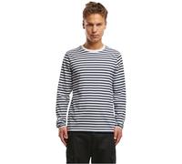 Brandit Chemise à manches longues Stripe Jersey blanc-bleu Taille XL pour homme
