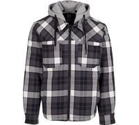 Brandit Heavy Twill, sweat à capuche zippé M Noir/Blanc/Gris Noir/Blanc/Gris