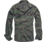 Brandit Herren Casual Coton Chemise Chasse Militaire Manches Longues Haut Camo W