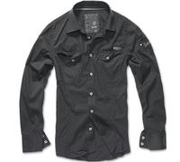Brandit Slimfit, chemise M Noir Noir