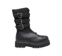 Brandit Homme Plateau Phantom 3 Buckle Boots Botte Tactique et Militaire, Noir à 3 Boucles, 40 EU