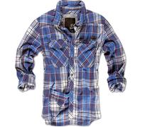 Brandit Check Long Sleeve Shirt Blanc,Bleu 2XL Homme
