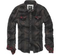 Brandit Chemise à manches longues Check Duncan Noir Homme Taille S
