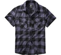 Brandit Check Short Sleeve Shirt Bleu XL Homme