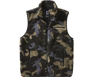 Brandit Hommes Gilet Teddyfleece Vest Men Darkcamo M
