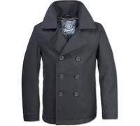 Brandit Hommes Pea Coat Noir S