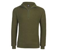 Brandit Hoodie / Sweatshirt Marine Pullover Troyer en olive 3XL