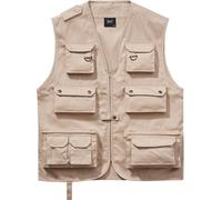 Brandit Gilet de chasse Beige Homme 3XL