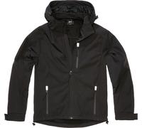 Brandit Veste Softshell Hurricane – Noir Homme XL – 96% Polyester, 4% Élasthanne