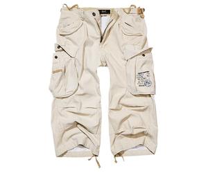 Brandit Industry Vintage 3/4 Homme Short Beige XXL 100% Coton Loose Fit