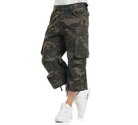 Brandit Industry Vintage 3/4 Homme Short Camouflage Sombre Loose Fit | Nombreuses variantes de couleurs, tailles S à 7XL