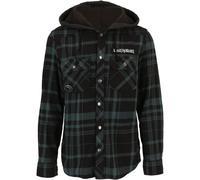 Brandit Iron Maiden Checkshirt Sweathood Eddy Chemise Homme Capuche Heavy Métal